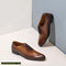Men's Wholecut Brown Leather Formal Shoes