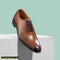 Men's Wholecut Brown Leather Formal Shoes