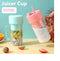 500ml Portable Juicer With Straw USB Electric Stainless Steel