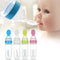 Infant Baby Silica Gel Bottle With A Spoon Newborn Baby